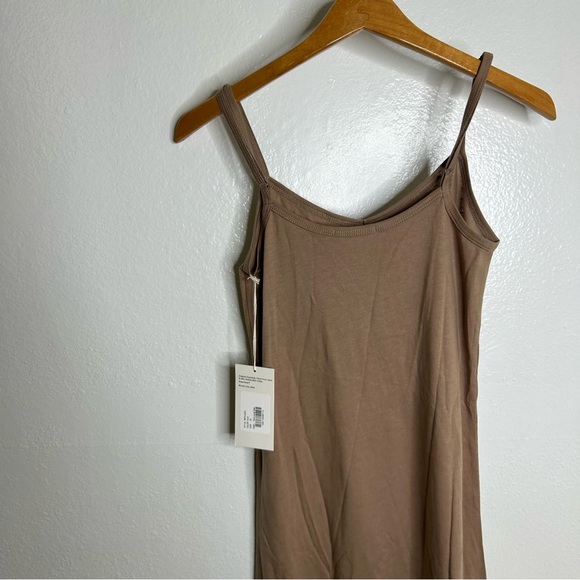 NWT MATE The Label Tencel Lounge Midi Tank Dress in Mushroom Size XS - Picture 7 of 13